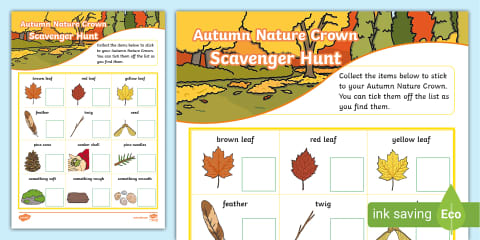 Geometry in Nature Scavenger Hunt for K-2nd Grade