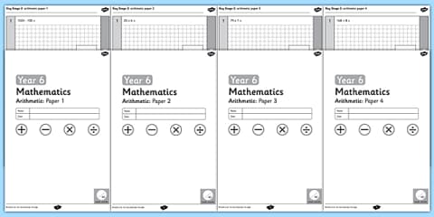 Key Stage 2 Arithmetic Half Practice Tests