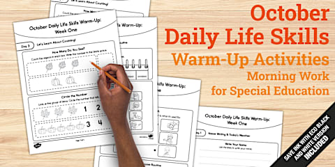 December Daily Life Skills Warm-Up Activities | Morning Work for ...