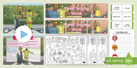 CfE Second Level Road Safety Week Cloze Procedure Differentiated Activity