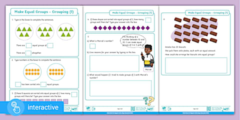 Year 2 Diving into Mastery: Step 7 Make Equal Groups – Grouping ...