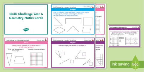 Year 4 Easter Maths Challenge Cards