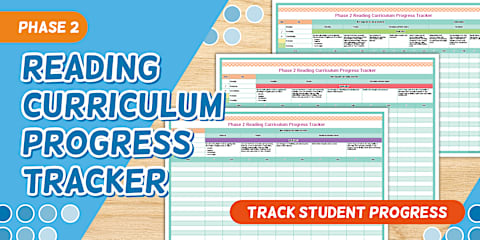 Phase 3 Reading Editable Curriculum Progress Tracker