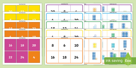 Snakes and Ladders Counting Numicon Shapes Board Game 1-30
