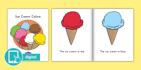 Ice Cream Colors Early Emergent Reader