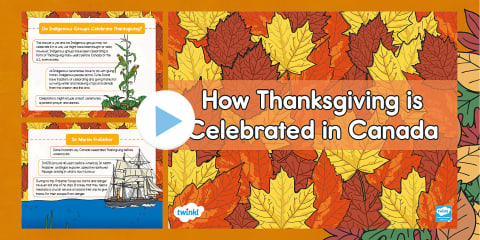 Canadian Thanksgiving Reading Comprehension - Primary