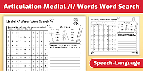 Articulation /l/ Sound Coloring Pages for SLP | Initial, Medial & Final ...