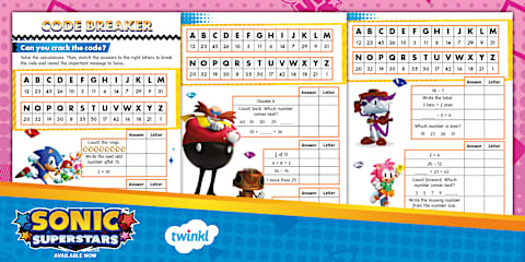 F-2 Emoji Crack the Secret Code Maths Activity Pack