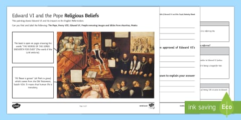 Consequences of the Reformation Knowledge Organiser