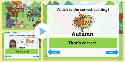 Or, Au, Aw Which Is The Correct Spelling Word Cards