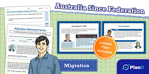 Migration to Australia Display Timeline - Year 6 History