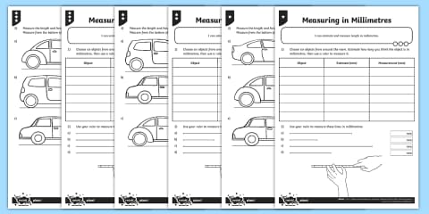 Measuring in Centimeters and Millimeters Worksheet