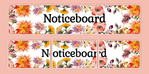 Wildflower Botanical Themed Good Manners Display Posters