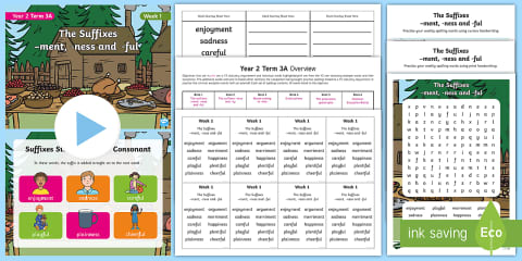 Year 2 Term 3A Week 3 Spelling Pack