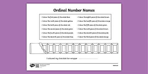 Ordinal Numbers Colour In Farm Animals Ordinal Numbers Coloring Worksheet