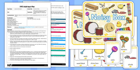 What's That Sound? Listening Game EYFS Adult Input Plan and Resource Pack