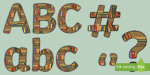 Easy. Read Display Lettering Reading Area Bookshelf Display Lettering