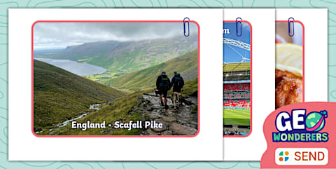 Geo Wonderers The UK KS1 Human and Physical Photo Prompt Sheet Lesson Four