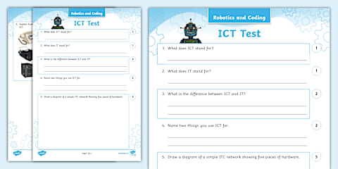Robotics and Coding - Grade 4 - Digital Concepts: Assessment Sheet ...