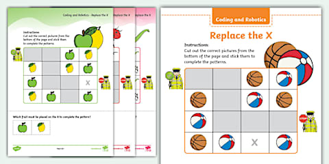 Grade R Robotics and Coding - Term 1 - Coding - Worksheet: Introduction ...