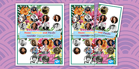 Asian American and Pacific Islander Heritage Month Notable People Posters