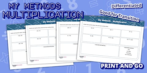 Multiplication Using Carry Out BGE Second Level Number and Number Processes Assessments
