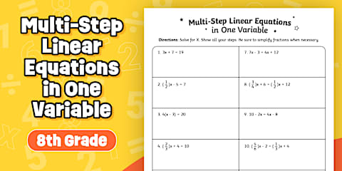 Eighth Grade Graph Linear Functions Using a Table of Values Practice