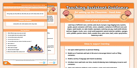 Teaching Assistant Guidance for setting up the Classroom - Home Corner Area