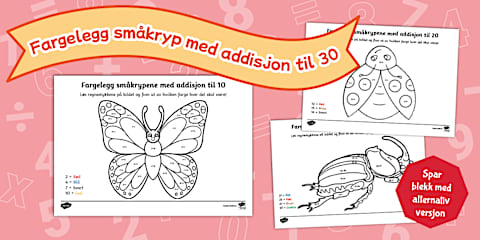 Addisjon med dominobrikker opp til 20