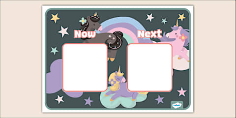 Now and Next Board and Cards Resource Pack