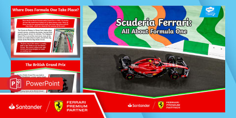 Scuderia Ferrari F1: Label the F1 Car Differentiated Worksheet for K ...