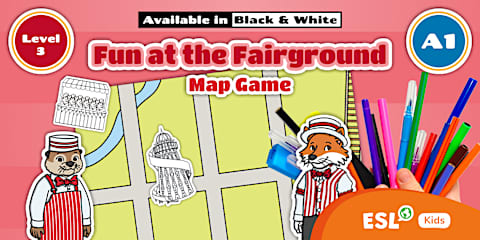 Gamified Fun ESL Gamified Grammar: Fun at the Fairground Level 1 - Prepositions of ...