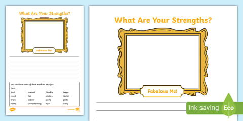 Strengths and Skills KS2 Worksheet