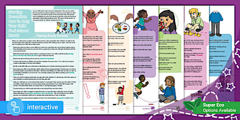 Starting School: Parent and Carer School Readiness Information Sheet