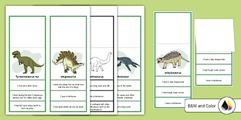 Dinosaur Vocabulary Emergent Reader