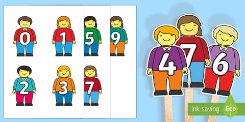 Finger Puppet Using Number Numbers 1 to 10 Finger Puppets