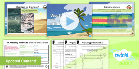 Weather and Climate Comparison Mind Map
