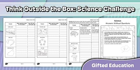 Math Challenge Problems Choice Board for Gifted Education | First Grade