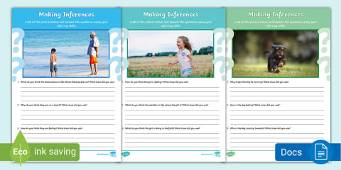 Picture Inference Hard Inference Picture Cards