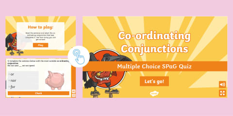 Conjunctions Multiple Choice SPaG Game - KS2 Revision