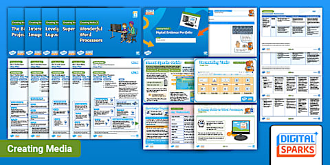 Digital Sparks: Creating Media 2: Knowledge Organiser Pack