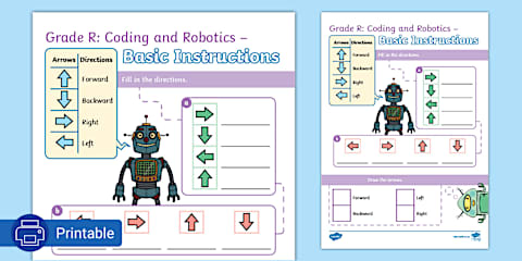 Foundation Phase Robotics and Coding - Coding: Action Cards (CAPS Aligned)