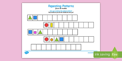 2D Shape Sorting Activity Romanian Translation