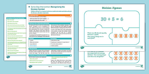 Year 2 Maths Same-Day Intervention Plan: Using the Multiplication Symbol