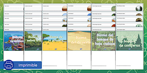 Ficha de actividad: Biomas y zonas climáticas del mundo - Secundaria