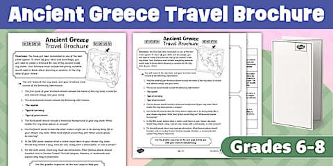 Sixth Grade Ancient Greece vs. Modern America Venn Diagram and Writing ...