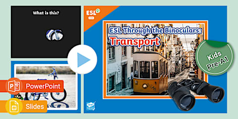 ESL Read and Colour: Transport [Kindergarten, Pre-A1]