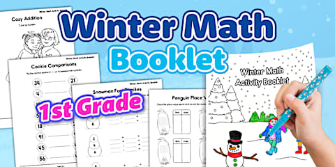 First Grade Halloween Math Activity Booklet