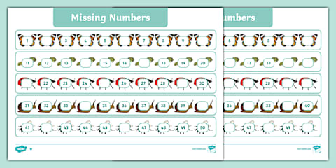 Counting up to 50 Maze Worksheet