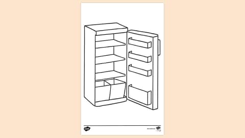 Storing Food in the Fridge Sorting Worksheet